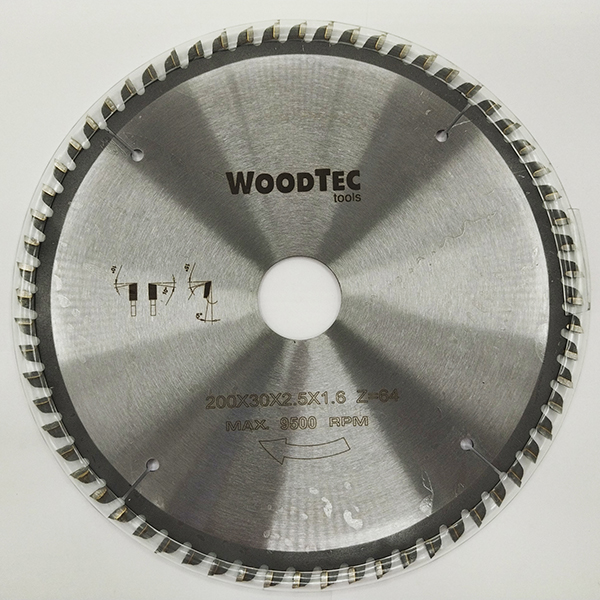 Фото Пила дисковая Ø200 х 30 х 2,5/1,6 Z64 WZ WoodTec в интернет-магазине ToolHaus.ru