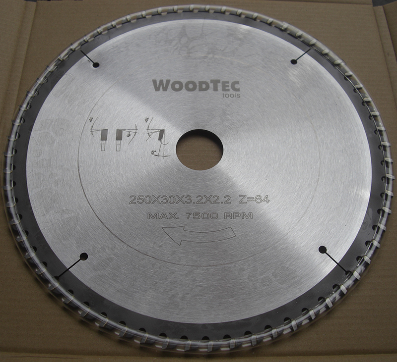 Фото Пила дисковая Ø250 х 30 х 3,2/2,2 Z64 WZ WoodTec в интернет-магазине ToolHaus.ru