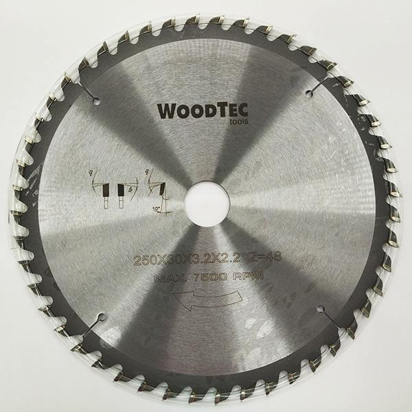 Фото Пила дисковая Ø250 х 30 х 3,2/2,2 Z48 WZ WoodTec в интернет-магазине ToolHaus.ru