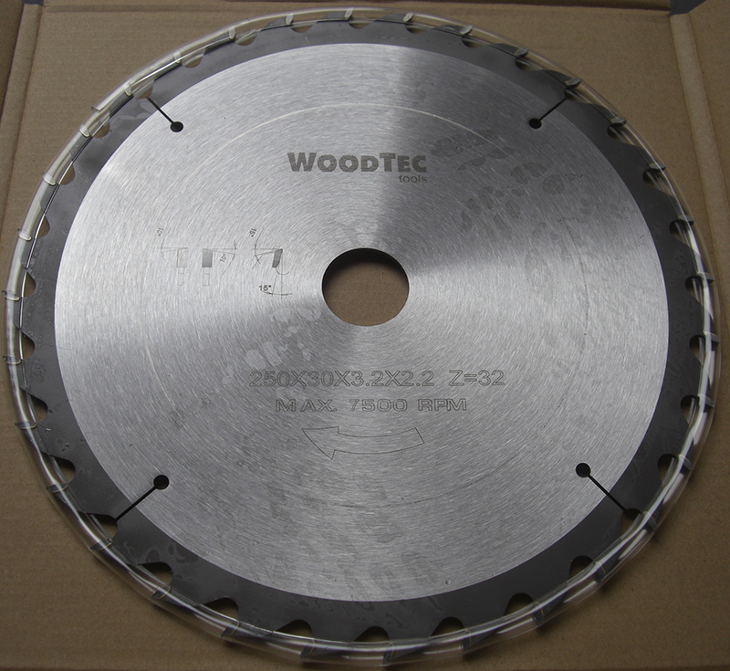 Фото Пила дисковая Ø250 х 30 х 3,2/2,2 Z32 WZ WoodTec в интернет-магазине ToolHaus.ru